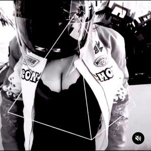 😍RARE💙ICON☠️Motorcycle jacket💖